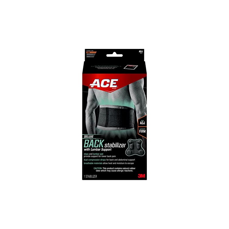 ACE, Sport Deluxe Back Stabilizer, Adjustable, 1 Count