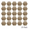 Marketing Holders 3" Hexagon Mirror Acrylic Bronze Pack of 25