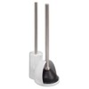 iDesign Plastic Toilet Bowl Plunger Set, Slim Compact Combo, 7.5"