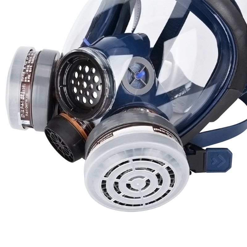 Silicone Full Face Gas Mask Respirator For Painting Spraying