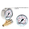 3/8in Pressure Gauge for Pressure Washer Quick Connect Shockproof Pressurization