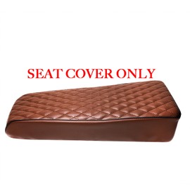 JMCHstore Brown Diamond Stitch Seat Cover for Coleman ct200u Mini Bike 196cc Baja DB30, Hisun ct200u 196cc 200cc Trail Bike Cushion Replacement Parts