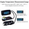 NInE-ROnG Digital Hour Meter Tachometer Temperature Meter Gauge Engine Maintenance