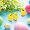 Beavorty 60pcs Easter Chicks Figurines Mini Easter Chicks Fluffy Mini
