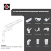 INEFA Rain Pipe Elbow 45 Degrees for Downpipe, PVC DN50
