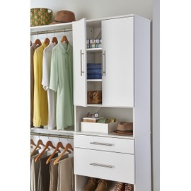 ClosetMaid 48755 SuiteSymphony Modern 25-Inch Door Pair, Pure White