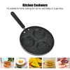 3 Round Holes Non Stick Coating Eggs Frying Pan Home