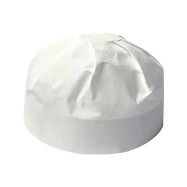 simPLEISURE ea100095a02n0 Disposable Helmet Paper Hat, White, 7.5 inches (19 cm), Inner Paper Inner Cap, Paper, Clean, For Guests (Pack of 20)