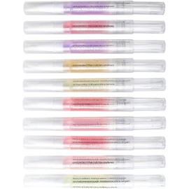 Lápiz Hidratante para Cutículas de Uñas 10 Piezas Aceite Nutritivo Mineral Oil y Beeswax, Pp Varios Estilos, para Manicure Store y Uso de Manicure Estilo Aleatorio