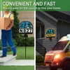 Solar Address Signs for Houses,YY Gardenia House Numbers for Outside,Metal