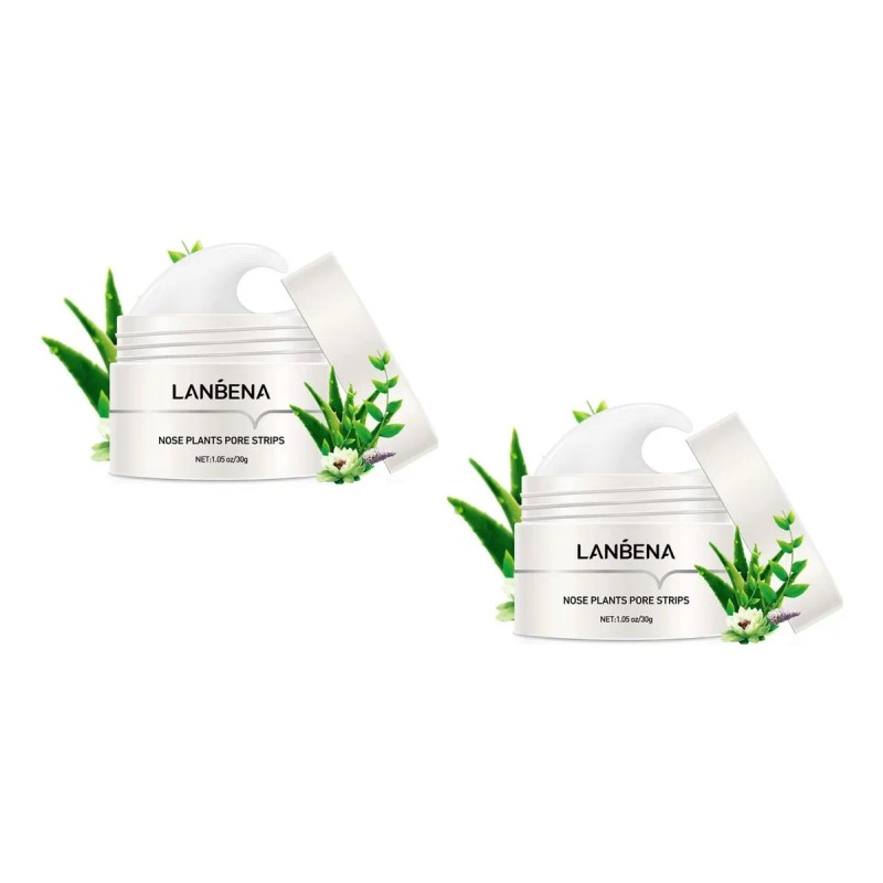 Kit Lanbena 2 cremas + 120 tiras, elimina puntos negros
