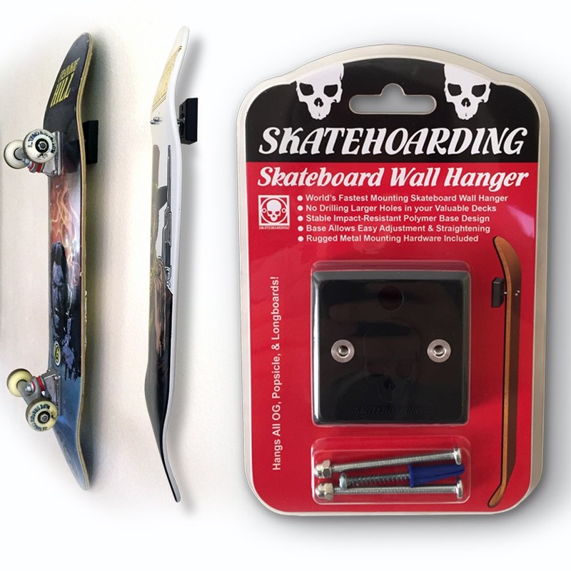 SkateHoarding HoverMount Skateboard Wall Hanger Mount Rack Display