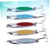 BESPORTBLE 5pcs Sequins Fishing Lures Beveling Hook Baits for Anglers