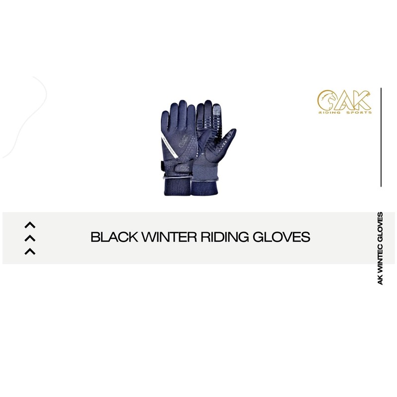 AK New Unisex Winter Wintec Waterproof Equestrian Horse Riding Gloves