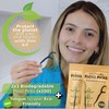 Floss Picks Biodegradable with Tongue Scraper. Kit Natural Floss Picks