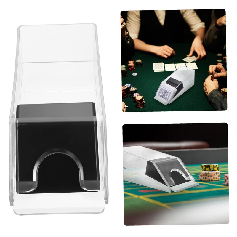 Toyvian Dispenser Di Carte Poker Acrilico Accessorio Da Gioco Da