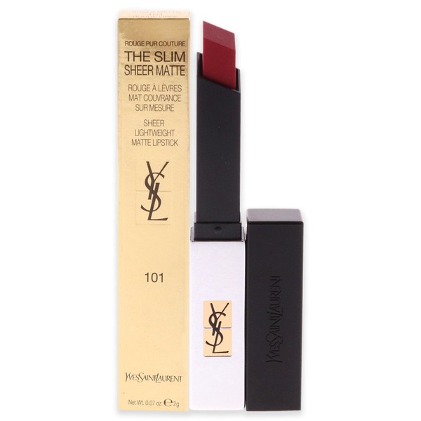 Yves Saint Laurent Rouge Pur Couture The Slim Sheer Mat, 101 Rouge Libre 30 g