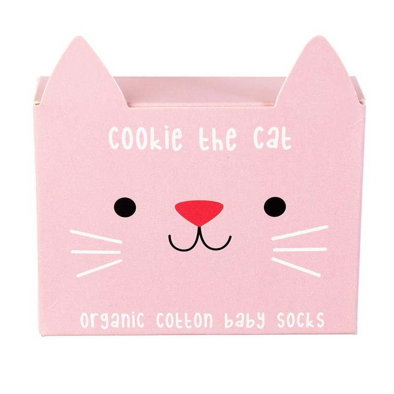Rex London Cookie The Cat Baby Socks (one Pair)