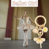 Ballerina Ballet Gifts Keychain for Women Girls Ballerina Birthday Christmas