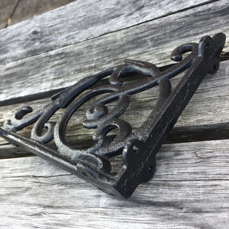 Facaler 4 Pack Heavy Duty Wall Shelf Bracket, Antique Style