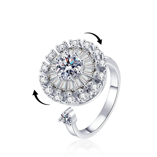 JOUVA 18K Gold Plated Solid 925 Sterling Silver Anxiety fidget