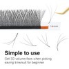 NAGARAKU Eyelash Extensions, 3D Volume, Ultra Fine, Light and Natural,