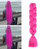 Braiding Hair Rose Red Kanekalon Braid Hair Extensions for Box