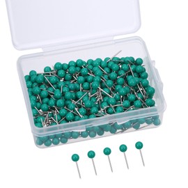 500 Pack Map Push Pins Map Tacks Small Size (Green, 1/8 Inch)