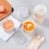 Restaurantware Plastic Lids, Pack of 25 Round Clear Lids for