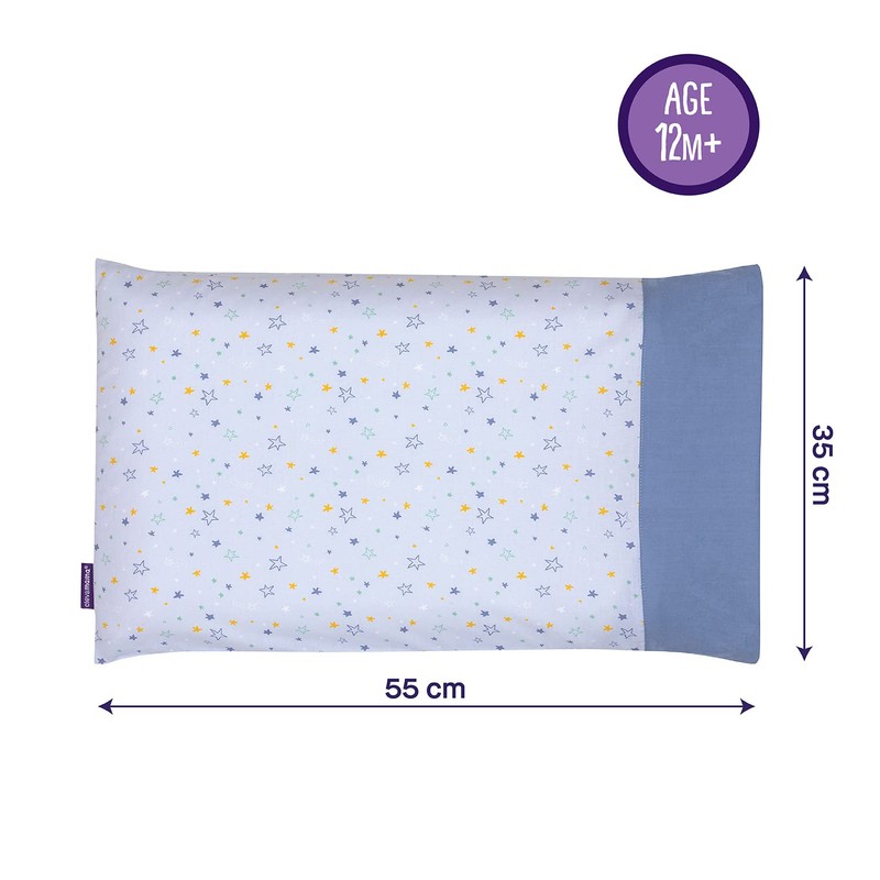ClevaMama ClevaFoam Toddler Pillow Case - Blue