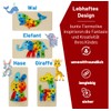 fundabär - Holzpuzzle für Kleinkinder (4er-Set) Pädagogisches Lernspielzeug mit Tiermotiven