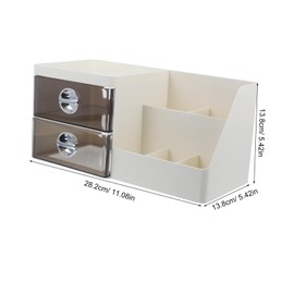 iplusmile Desktop Makeup Organizer for Cosmetics Storage Multi-Drawer Desk Stationery Organizer for Vanity and Office Stylish and Practical Design for Clutter Spaces