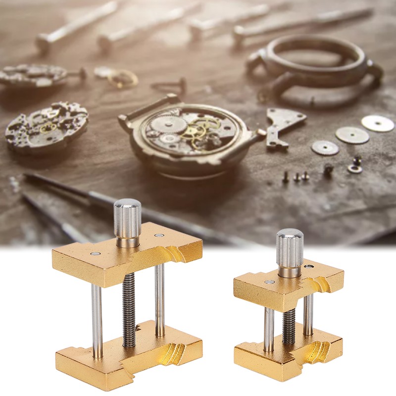 2pcs Movement Holder Aluminum Watch Repairing Movement Fixed Base Tool