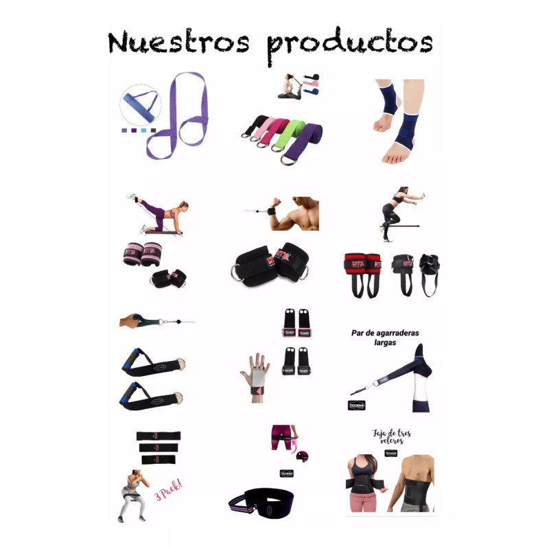 Techno Ligas De Resistecia 3 Pack Para Piernas Y Gluteos