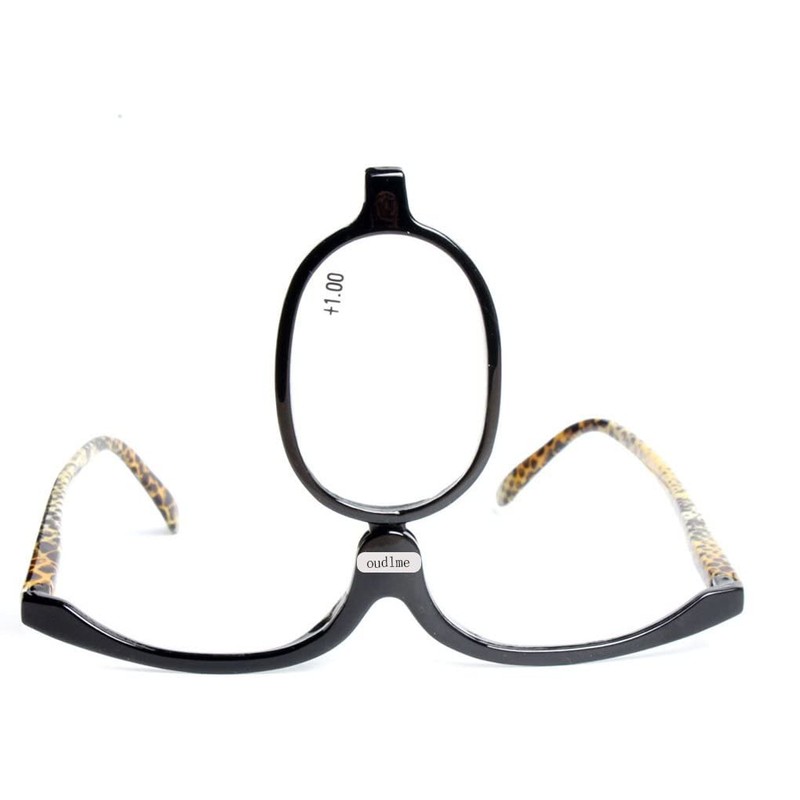 OREUDO Readers Magnifying Makeup Glasses Eye Make Up Spectacles Flip