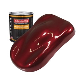 Restoration Shop - Fire Red Pearl Urethane Basecoat Auto Paint - Quart Paint Color Only - Professional High Gloss Automotive, Car, Truck Refinish Coating