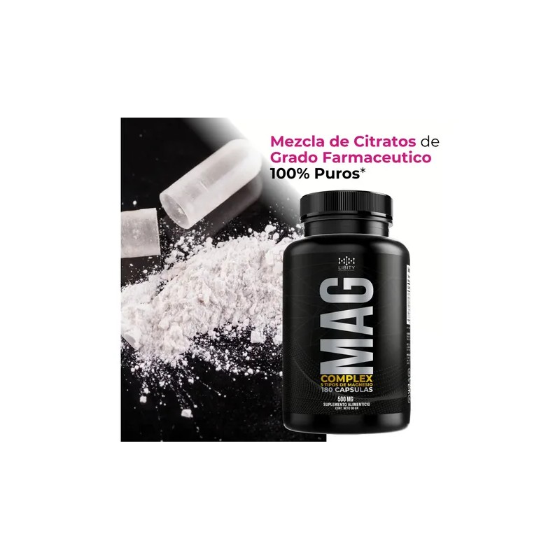 Libity Magnesio Complex Tipos Citrato Treonato Glicinato Gluconato Cloruro Fórmula