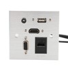 Multimedia Socket Aluminum Alloy USB HD VGA 3.5MM Sound RJ45