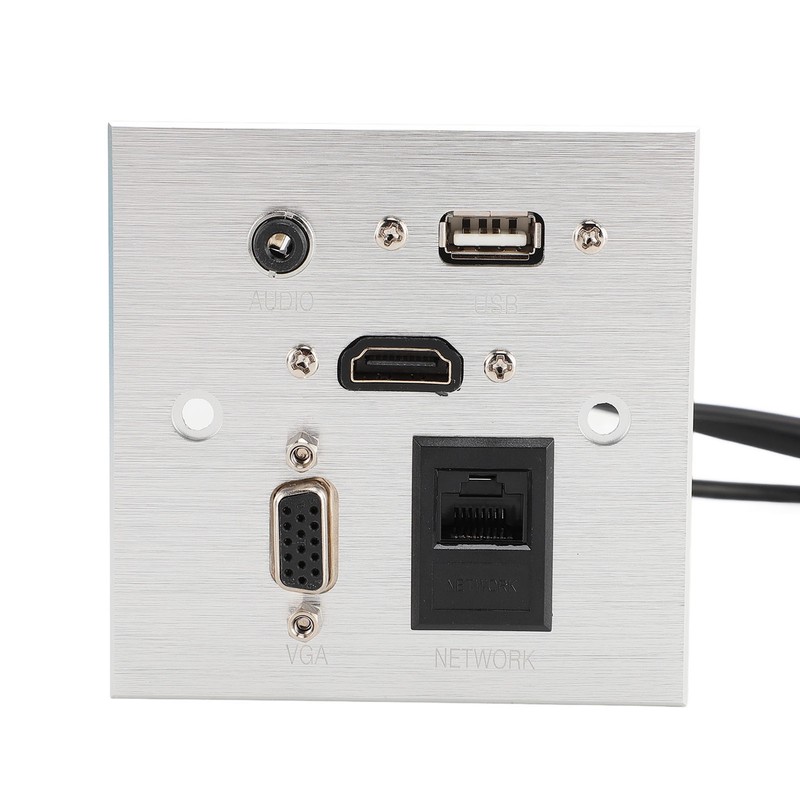 Multimedia Socket Aluminum Alloy USB HD VGA 3.5MM Sound RJ45