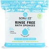 Scrubzz Disposable No Rinse Bathing Shower Wipes, Simply Dampen, Lather 25pk