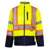 Holmes Workwear Hi-Vis Yellow Softshell Jacket - Waterproof and Breathable