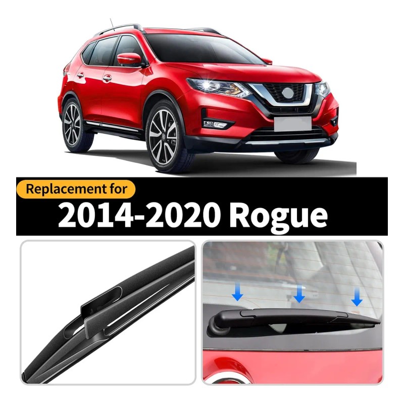 Conjunto Limpiaparabrisas Trasero Para Nissan Rogue 14-20 N/a