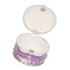 Rabbit Figurine Trinket Boxes Hand Painted Rhinestones Small Jewelry Box