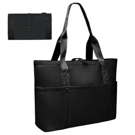 LNORMIA Work Bags for Women- Nursing Clinical Bag with Zipper Large Foldable Travel Bag Water-Resistant Handbag