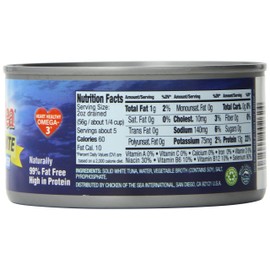 Chicken of the Sea, Solid White Tuna in Water, 12 Ounce (Pack of 12)