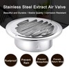 Zonon 4 Pack Round Soffit Vents Stainless Steel Dryer Vent