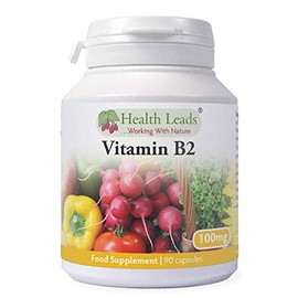 Vitamin B2 100mg x 90 Capsules, Magnesium Stearate Free & No Nasty Additives, No-GMO, Vegan, Riboflavin Helps with Tiredness and Fatigue, Supports Energy Levels, Made in Wales