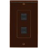 RiteAV - 2 Port Cat5e Ethernet Wall Plate Decorative -