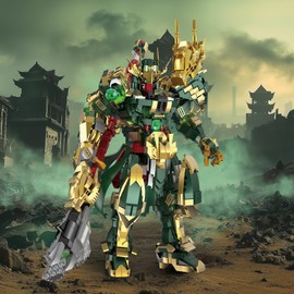 JMBricklayer Mech Robot Building Sets for Adults, Hero Mech Model Kits 70156, Powerful Mech Action Figures Display Model with Movable Joints, Ideal Gifts for Men, Boys, Kids Aged 8,9,10,11+(1,558PCS)