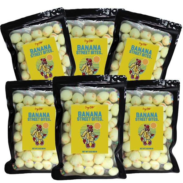 Crazy Nate's Adventure Taffy - Banana Street Bites™ (6 PACK,